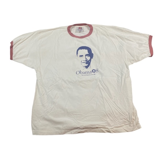 bayside Other - Obama 2008 Presidental Election T-Shirt White Red Blue Democrat BLM